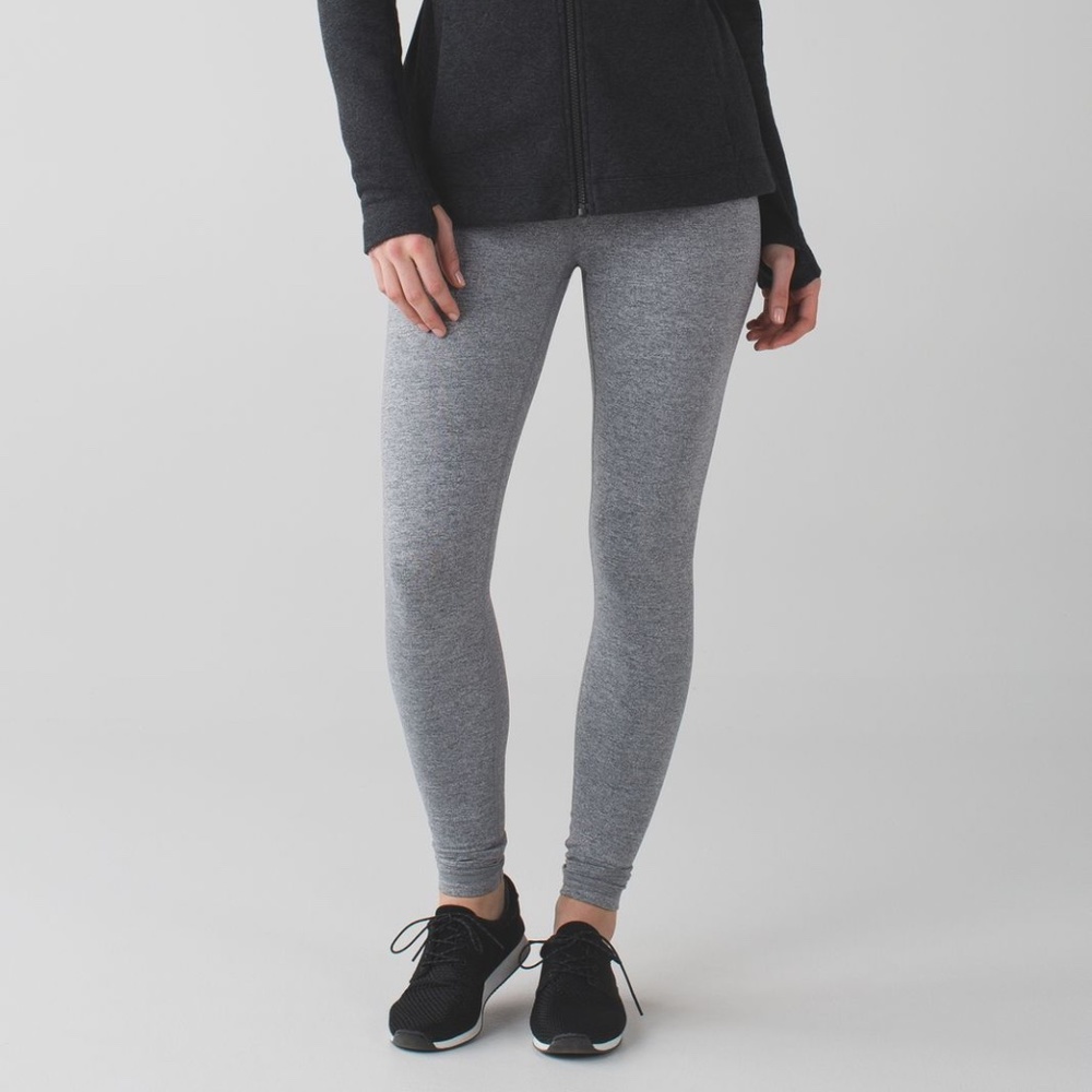 Lululemon Wunder Under Pant Heathered Slate Size 6 - Picture 2 of 10